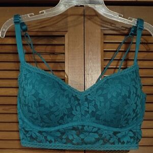 PINK Victoria's Secret XXL Teal Lace Bralette
